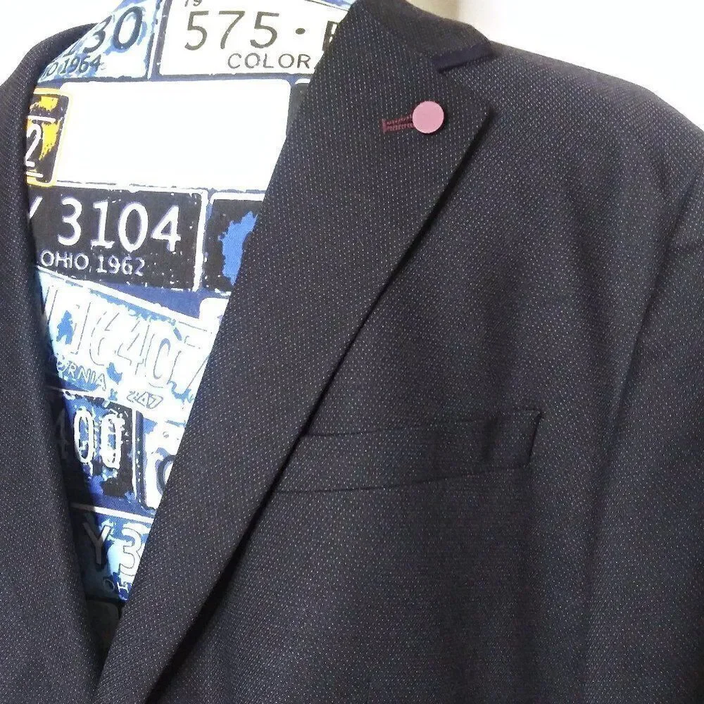 TED BAKER Suit Jacket Single Breasted Formal Core Blazer Sport Coat XL 36/42 NWT